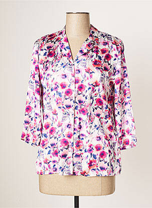 Chemisier imprimé fleurs manches 3/4 rose SOMMERMANN femme