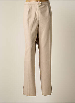 Pantalon droit stretch taille normale beige KARTING femme