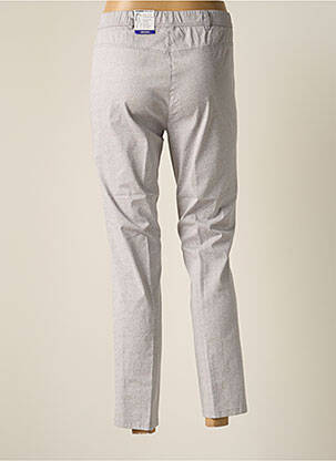 Pantalon slim taille élastique taille normale gris FRANK WALDER femme