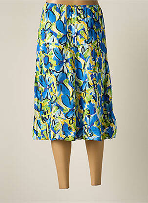 Jupe mi-longue taille normale bleu SOMMERMANN femme