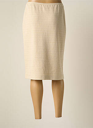 Jupe mi-longue stretch beige SOMMERMANN femme