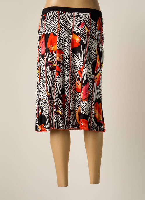 Jupe mi-longue orange FRANCE RIVOIRE pour femme