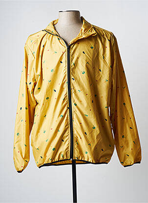 Coupe-vent poches a capuche jaune BLOTTER ATELIER homme