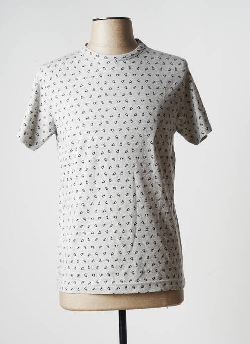 T-shirt coupe cintrée manches courtes gris BLOTTER ATELIER homme