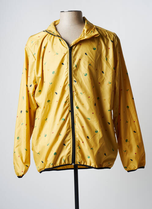 Coupe-vent poches a capuche jaune BLOTTER ATELIER homme
