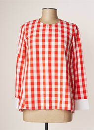 Tunique manches longues col rond rouge STELLA FOREST femme