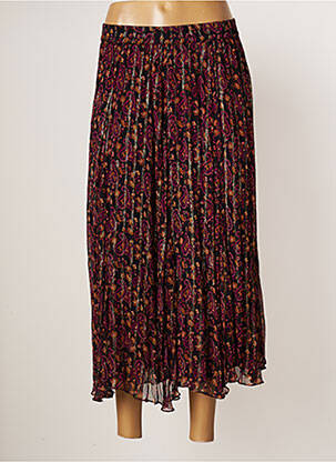Jupe mi-longue coupe droite noir MAISON HOTEL femme