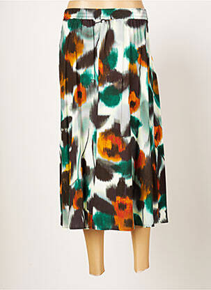 Jupe mi-longue coupe évasée vert STELLA FOREST femme