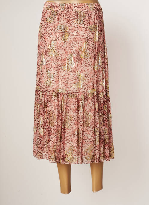 Jupe mi-longue rose MAISON HOTEL pour femme