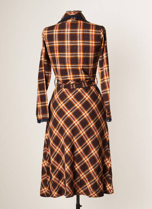 Robe mi-longue marron STELLA FOREST pour femme