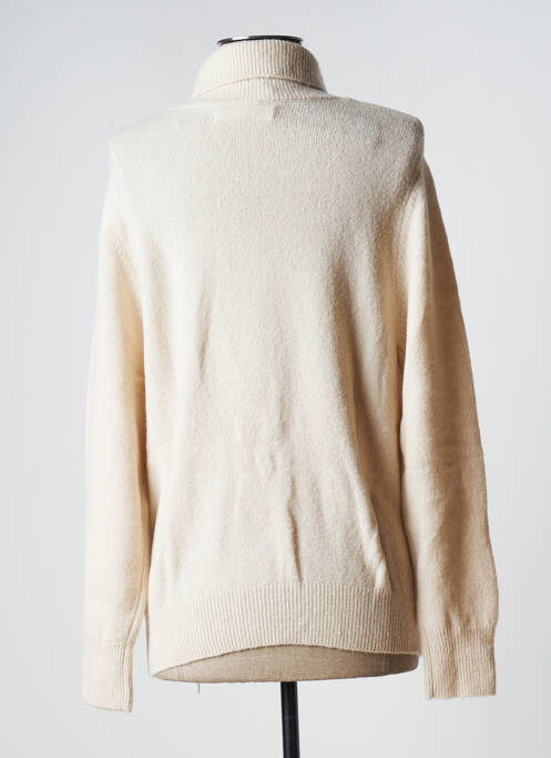 Pull col roulé beige BANANA MOON pour femme