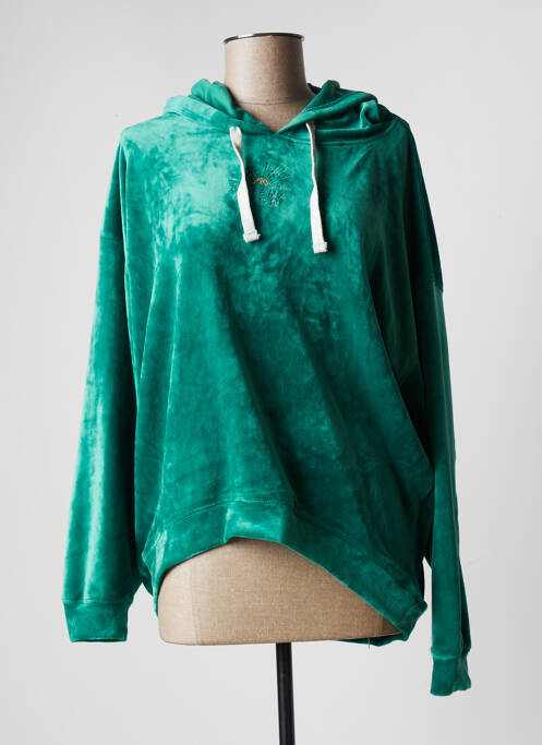 Sweat-shirt à capuche vert BANANA MOON pour femme