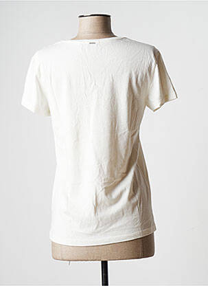 T-shirt imprimé fantaisie manches courtes beige #127344 femme
