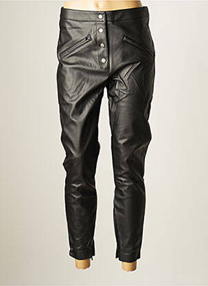 Pantalon 7/8 taille haute taille haute noir IKKS femme