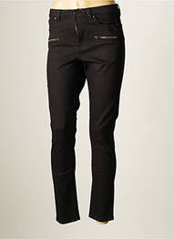 Jeans coupe slim slim taille haute noir IKKS femme