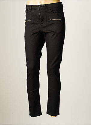 Jeans coupe slim slim taille haute noir IKKS femme