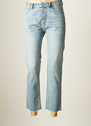 Jeans coupe droite taille haute taille haute bleu IKKS femme