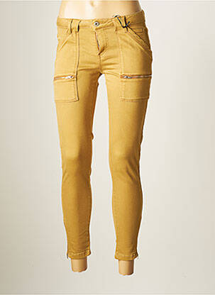 Pantalon 7/8 stretch taille normale beige IKKS femme