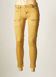 Pantalon 7/8 stretch taille normale beige IKKS femme