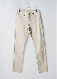 Pantalon chino taille basse taille basse beige IKKS femme