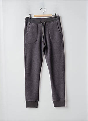 Jogging finition bords-côtes taille normale gris PULL IN homme