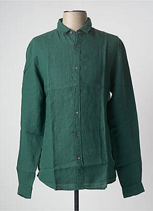 Chemise manches longues vert IKKS pour homme
