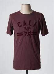 T-shirt marron JACK & JONES pour homme seconde vue