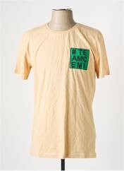 T-shirt jaune CEMI pour homme seconde vue