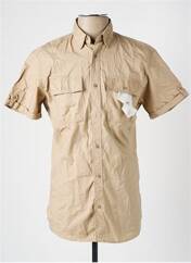 Chemise manches courtes beige JACK & JONES pour homme seconde vue