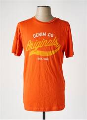 T-shirt orange JACK & JONES pour homme seconde vue