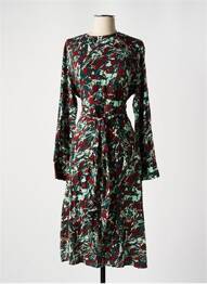Robe mi-longue vert DEUX. BY ELINE DE MUNCK femme