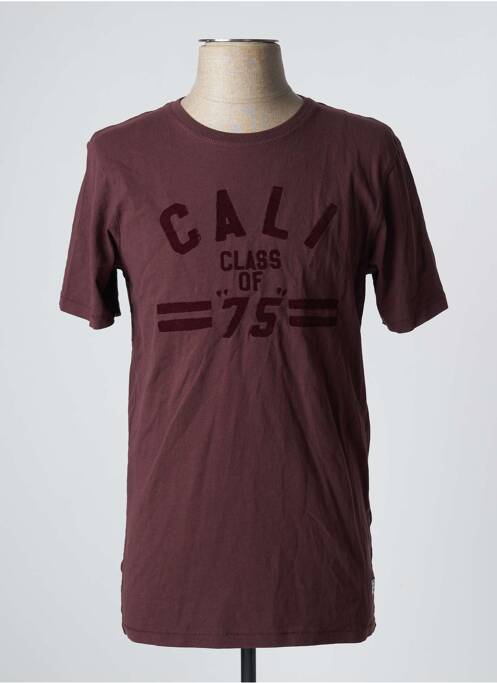 T-shirt marron JACK & JONES pour homme