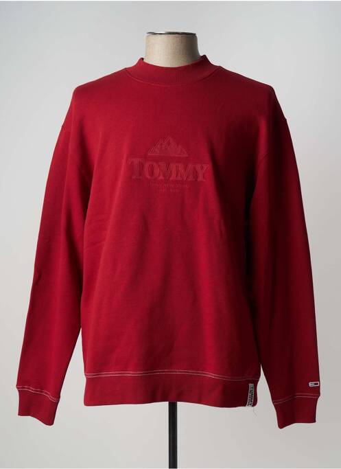 Sweat-shirt rouge TOMMY HILFIGER pour homme