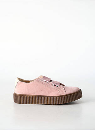 Baskets fermeture lacets talon bas rose CATIMINI fille