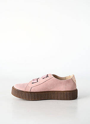Baskets fermeture lacets talon bas rose CATIMINI fille