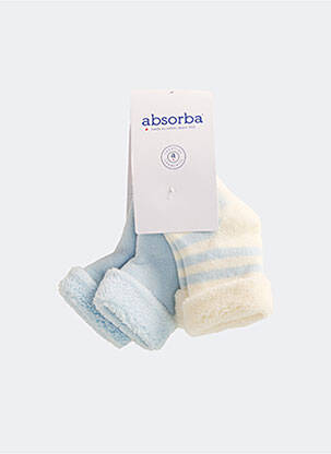 Chaussettes forme chaussettes hautes bleu ABSORBA enfant