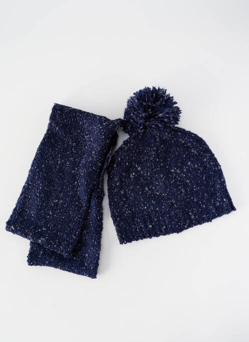 Col / tour de cou coutures renforcées bleu BECKARO fille