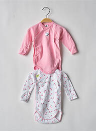 Body lingerie imprimé fantaisie rose MOTS D'ENFANTS fille