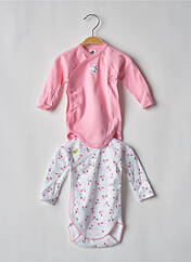 Body lingerie rose MOTS D'ENFANTS pour fille seconde vue