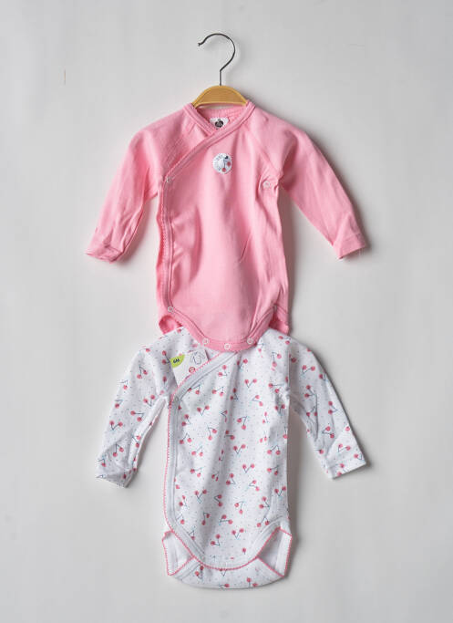 Body lingerie rose MOTS D'ENFANTS pour fille