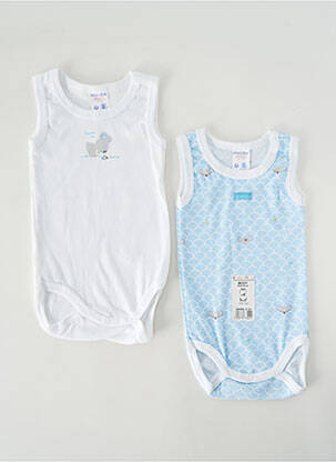 Body lingerie imprimé fantaisie bleu ABSORBA enfant