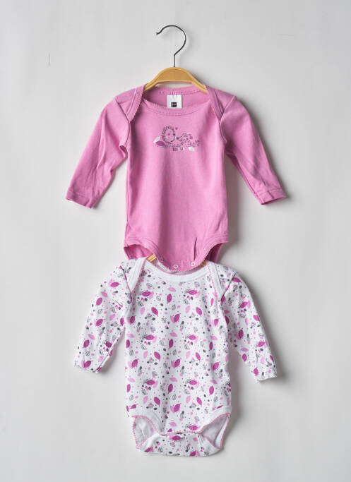 Body lingerie rose TISSAÏA pour fille