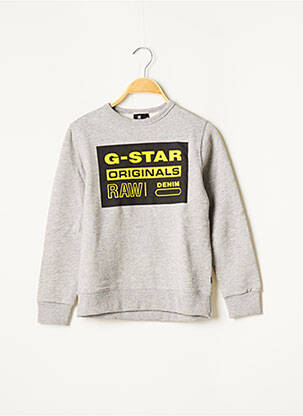 Sweat-shirt manches longues manches longues gris G STAR garçon