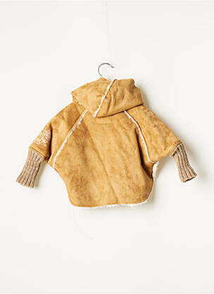 Manteau court poches a capuche beige CATIMINI fille
