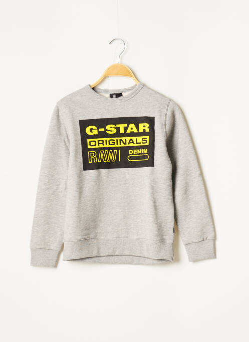 Sweat-shirt manches longues manches longues gris G STAR garcon