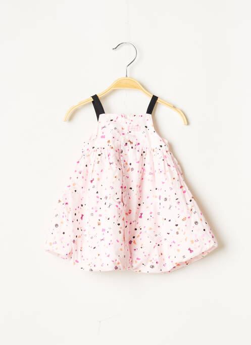 Combi-pantalon col carré fines bretelles rose CAIM fille