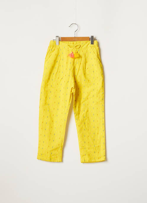 Pantalon droit jaune CATIMINI pour fille