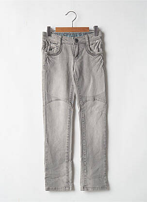 Jeans coupe slim stretch taille ajustable gris CATIMINI fille