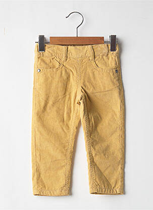 Jegging tissage velours taille élastique jaune 3 POMMES fille