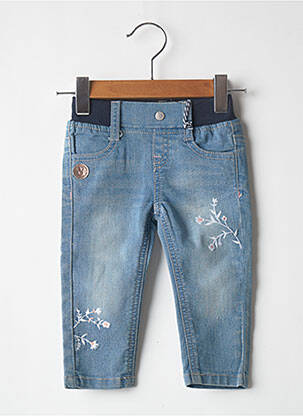 Jegging poches taille élastique bleu 3 POMMES fille